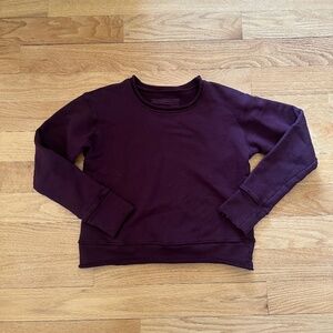Frank & Eileen James Boyfriend Crewneck Sweatshirt XS Maroon
